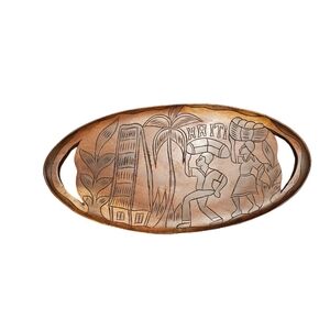 Haitian wood tray